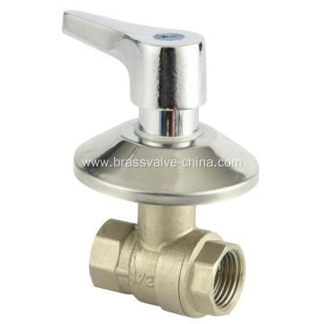 Brass ball valve with ornate cap